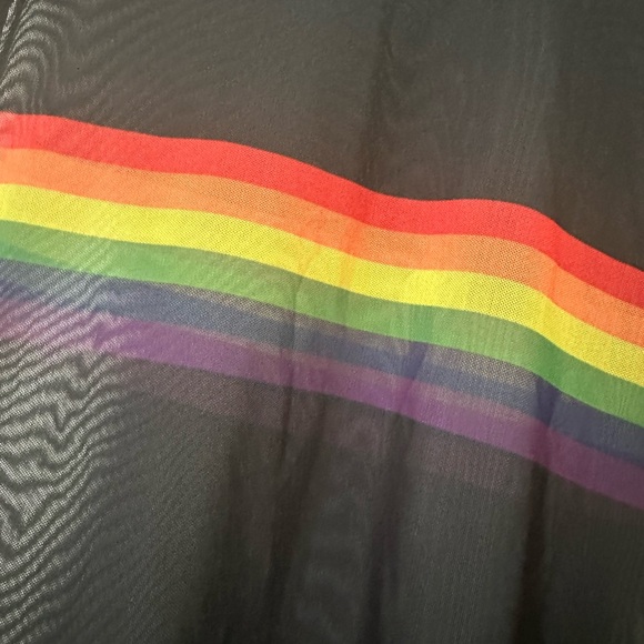 Pride Rainbow Mesh Long Sleeve Top - Picture 3 of 5